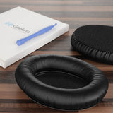 Geekria QuickFit Replacement Ear Pads for Sennheiser HD525, HD535, HD545, HD565, HD580, HD600, HD650, HD660 S Headphones Ear Cushions, Headset Earpads, Ear Cups Cover Repair Parts (Black)