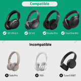 Geekria Shield Kids Headphones Case for Foldable On-Ear Headphones, Replacement Hard Shell Travel Carrying Bag with Cable Storage, Compatible with JBL, JLab, eKids, Beats, Mpow Headsets