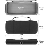 Geekria 65% Compact Keyboard Case, Hard Shell Travel Carrying Bag for 68 Keys Compact Keyboard, Compatible with Keychron K6/ K6 Pro/ Keychron Q2 Pro/ Q2 Max, HyperX Alloy Origins 65 Keyboard