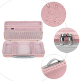 Geekria Keyboard Carrying Bag, Compatible with LOFREE DOT Foundation 75%/Lipstick Elegant 84, YUNZII C75, EVA Hard Shell Travel Computer Keyboard Case (Pink)