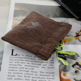 Geekria Pouch for Earbuds / Headphone Organizer Bag / Universal Headphone Protective Pouch / Pocket Earphone Case / Coin Purse Change Holder / Portable Travel Bag (Brown)