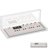 Geekria Synthesizer Clear Acrylic Case Protector, Magnetic Closing Dust Cover, Compatible with Teenage Engineering OP-1 Field / OP-XY Portable Synthesizer (Clear)