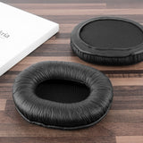 Geekria QuickFit Replacement Ear Pads for Audio-Technica ATH-M40fs ATH-D40fs ATH-M66 Headphones Ear Cushions, Repair Parts (Black)
