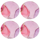 Geekria 2 Pairs Flex Fabric Headphones Ear Covers - Product Safety Certified - Washable & Stretchable Earcup Protectors for On-Ear Headsets, Sweat Pads for Gym, Meeting (Size S/ Pink Marble)