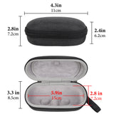 Geekria Shield Smart Glasses Case Compatible with XREAL Air 3, Air 3s, V3, Rokid Max, Razer Anzu, Hard Shell Protective AR Glasses, Replacement Travel Bag with Cable Storage