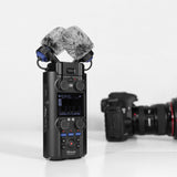 Geekria for Creators Furry Windscreen Compatible with ZOOM H5 Studio Handy Recorder, Mic DeadCat Wind Cover Muff, Fluff Cover Windshield, Portable Digital Recorder (Grey / 3 Pack)