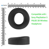 Geekria Sport Cooling Gel Replacement Ear Pads for Sony PlayStation 5 PULSE 3D PS5 Wireless Headphones Ear Cushions,Headset Earpads, Ear Cups Cover Repair Parts (Black)