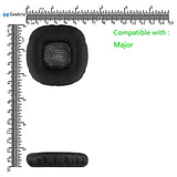 Geekria QuickFit Replacement Ear Pads for Marshall Major/MajorII/Major2 Headphones Ear Cushions, Headphone Accessories Repair Parts (Black)