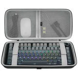 Geekria 75% 84-Key Gaming Keyboard Case, Hard Shell Travel Carrying Bag, Compatible with Keychron K2 / K2 HE, Logitech POP Keys / MX Mechanical Mini, Aula F75 Pro / F75 75% (Extra Space)