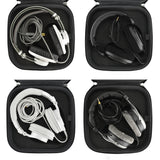 Geekria Shield Headphones Case for Large Sized Over-Ear Headphones, Replacement Hard Shell Travel Carrying Bag with Cable Storage, Compatible with Denon AHD9200, AHD7200, SONY Headsets (Dark Grey)