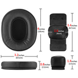 Geekria QuickFit Headphones Ear Pads Kit for Glasses, Compatible with Audio-Technica ATH M50X, M50XBT, M50xBT2 M50, M40X, M30, M20 Headset Ear Cushion with Pressure Relief Pads, Ear Cups Cover