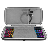 Geekria Low Profile TKL Keyboard Case, Compatible with Razer BlackWidow V4 Low Profile TKL, Redragon K621, ROCCAT Vulcan TKL Pro, 87 keys Hard Shell Travel Carrying bag (Dark Grey)