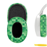 Geekria QuickFit Replacement Ear Pads Compatible with Skullcandy Crusher Wireless/EVO/ANC, Hesh 3/EVO/ANC, Venue ANC Headphones, Ear Cushions (MC Grass)