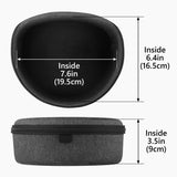 Geekria Shield Headphones Case Compatible with Audio-Technica ATH-M50X/M30X, ULTRASONE Signature FUSION Open Back, Replacement Hard Shell Travel Carrying Bag with Cable Storage (Dark Grey)