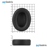 Geekria QuickFit Replacement Ear Pads for Sony WH-XB900N/ WH-CH710N/ WH-CH720N/ WH-RF400/ MDR-RF895RK Headphones Ear Cushions, Repair Parts (Black)