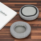 Geekria Comfort Mesh Fabric Ear Pads for Skullcandy Crusher ANC 2 Headphones Ear Cushions, Headset Earpads, Ear Cups Cover Repair Parts (Grey)