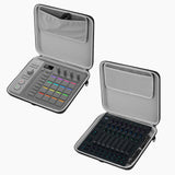 Geekria Hard Shell Travel Case Compatible with Novation Launch Control XL 3, AlphaTheta SLAB MIDI Controller, Audio Mixer Carrying Bag (Dark Gray)