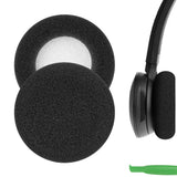 Geekria Comfort Foam Replacement Ear Pads for Jabra Pro 9400/ 9450/ 9460/ 9465/ 9470/ 920/ 925/ 929/ 930/ 935 Headphones Ear Cushions, Repair Parts (Black)