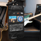 Geekria Guitar Accessory Organizer, Foldable Bag, Easy Access Pockets Case, Picks Parts Holder Storage (Dark Grey)
