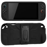 Geekria Silicone Protective Case Compatible with Nintendo Switch 2, Split Design Shockproof Anti-Scratch Shell, Game Accessories (Black)