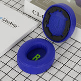 Geekria QuickFit Replacement Ear Pads for JBL JR460 Headphones Ear Cushions, Repair Parts (Dark Blue)