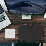 Geekria Mini PC Hard Shell Travel Case, Compatible with KAMRUI Pinova P2 /Pinova P1 /Hyper H2 /AM21 /Hyper H1 /E3 /E3B, GMKtec M5 Ultra /G3 Pro /G3S /M6 Ultra, Mini Computer Carrying Bag