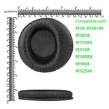 Geekria QuickFit Replacement Ear Pads for Sony MDR-RF985RK, RF960RK, RF960R, RF970RK, RF925RK Headphones Ear Cushions, Headset Earpads, Ear Cups Cover Repair Parts (Black)