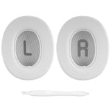 Geekria Replacement Ear Pads Compatible with JBL Tune 720BT/ 750BTNC/ 710BT/ 700BT/ 760NC/ 770NC Wireless Over-Ear Headphones Ear Cushions, Repair Parts (White)