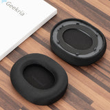 Geekria Comfort Mesh Fabric Replacement Ear Pads for Baseus D05 Headphones, Ear Cushions (Black)