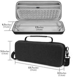 Geekria Hard Shell Travel Case Compatible with Teenage Engineering OP-1 Field/ OP-1/ OP-XY Portable Synthesizer, Audio Sampler Carrying Bag (Dark Gray)