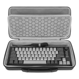Geekria 65% Keyboard Hard Shell Case, Compatible with Razer Huntsman V3 Pro Mini, ASUS ROG Falchion Ace HFX 65%, Keychron Q2/ Q2 Pro/ V2, Travel Carrying Bag for 68 Keys Keyboard (Dark Gray)