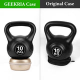Geekria Shield Headphone Case Compatible with Beats Solo 4/3/2/HD, Replacement Hard Shell Travel Carrying Bag with Cable Storage (Gold)