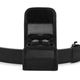 Geekria Earbuds Pouch with Belt Loop Compatible with Jabra Elite 10/ 8/ 85t /7 Active Earbud Case, Protective Case Cover with Clip Holder for Bag Strap (Black)
