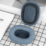 Geekria Comfort Mesh Fabric Replacement Ear Pads Compatible with Apple AirPods MAX (A2096), AirPods MAX2 (A3184) Headphones, Ear Cushions (Blue)