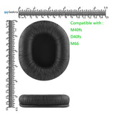 Geekria QuickFit Replacement Ear Pads for Audio-Technica ATH-M40fs ATH-D40fs ATH-M66 Headphones Ear Cushions, Repair Parts (Black)