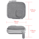 Geekria Portable Carrying Case for Osmo Nano, Travel Storage Case Compatible with DJI Osmo Nano, Water-resistance Mini Protective Hard, Action Camera Accessories (Light Grey)
