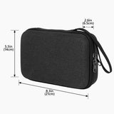 Geekria Carrying Case Compatible with DJI Osmo Pocket 4 Protective Case, Hard Shell Travel Storage Bag with Cable Storage for Action Camera and Accessories (Dark Grey)