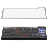 Geekria Clear Acrylic Keyboard Dust Cover Compatible with Corsair Galleon 100 SD, Keyboard Protector