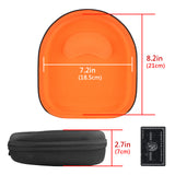 Geekria Shield Headphones Case Compatible with Silensys E7, PurelySound E7, MOVSSOU E7, COWIN E7, Tapela E7, Audonia E7, Replacement Hard Shell Travel Carrying Bag with Cable Storage (Black)