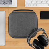 Geekria Shield Headphones Case Compatible with Sony PS4, INZONE H3/H5/H7/H9/H9 II, Replacement Extra Hard Shell Travel Carrying Bag with Cable Storage (Dark Grey)