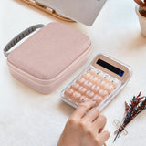 Geekria Numeric Keypad Hard Shell Travel Case, Compatible with LOFREE Foundation Numpad/Lipstick-Style, Portable Number Pad Carrying Bag (Pink)