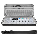 Geekria Hard Shell Travel Case Compatible with Teenage Engineering OP-1 Field/ OP-1/ OP-XY Portable Synthesizer, Audio Sampler Carrying Bag (Dark Gray)