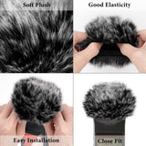 Geekria for Creators Furry Windscreen Compatible with ZOOM H1, H1n Handy Recorder, Mic DeadCat Wind Cover Muff, Fluff Cover Windshield, Portable Digital Recorder (Grey / 2 Pack)