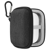 Geekria Shield Earbuds Case Compatible with Soundcore by Anker P41i, P40i, P30i, Liberty 5 True Wireless Earbuds, Replacement Hard Shell Travel Carrying Bag (Dark Grey)