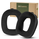 Geekria Comfort Hybrid Velour Replacement Ear Pads for Astro A40 TR Headphones, Repair Parts (Black)