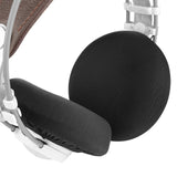 Geekria 2 Pairs Flex Fabric Headphones Ear Covers - Product Safety Certified - Washable & Stretchable Earcup Protectors for Large Over-Ear Headsets, Sweat Pads for Gaming (Size L / Black)