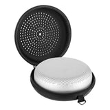 Geekria Speaker Case Cover, Compatible with Bang & Olufsen Beosound A1, Beoplay A1 Case, Protective Waterproof Skin, Replacement Bluetooth Speakers Travel Carrying Case with Keychain Hook (Black)