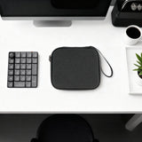 Geekria Numeric Keypad Hard Carrying Case, Compatible with Keychron K0 Max, Portable Number Pad Bag (Dark Grey)