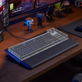Geekria Clear Acrylic Keyboard Dust Cover Compatible with Corsair Galleon 100 SD, Keyboard Protector