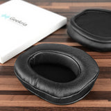 Geekria QuickFit Replacement Ear Pads for DENON AH-D600, AH-D7100Headphones Ear Cushions, Headset Earpads, Ear Cups Cover Repair Parts (Black)